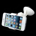 Clip Car Holder - универсална поставка за стъклото на кола за смартфони до 10 см ширина (бяла) 4