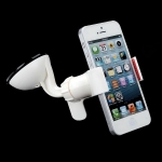 Clip Car Holder - универсална поставка за стъклото на кола за смартфони до 10 см ширина (бяла) 7