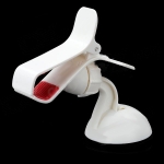 Clip Car Holder - универсална поставка за стъклото на кола за смартфони до 10 см ширина (бяла) 2