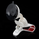 Clip Car Holder - универсална поставка за стъклото на кола за смартфони до 10 см ширина (бяла) 1