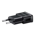 Samsung Travel Charger ETA0U81EBE - захранване за ел. мрежа с USB изход 1000mA за Samsung мобилни устройства (черен) (bulk) 1