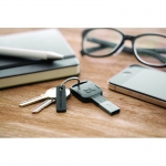 Bluelounge Kii Lightning Keychain Cable - портативен кабел тип ключодържател за iPhone, iPad, iPod и Apple Продукти с Lightning (черен) 2