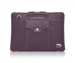 Urbano Genuine Premium Cowhide Brief - кожена чанта (естествена кожа) за MacBook Pro 15 и лаптопи до 15 ин. (лилав) 1