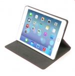 Tucano Angolo Folio Case - кожен калъф и поставка за iPad Air, iPad 5 (2017) (розов) 2