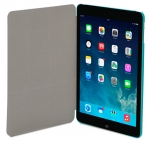 Tunewear LeatherLook Shell - кожен калъф с поставка и покритие за iPad Air, iPad 5 (2017) (розов) 2