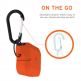 Urban Armor Gear Soft Touch Waterproof Silicone Hang Case - водо и удароустойчив силиконов калъф с карабинер за Apple Airpods Pro (оранжев) 2