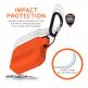 Urban Armor Gear Soft Touch Waterproof Silicone Hang Case - водо и удароустойчив силиконов калъф с карабинер за Apple Airpods Pro (оранжев) 3
