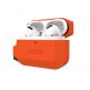 Urban Armor Gear Soft Touch Waterproof Silicone Hang Case - водо и удароустойчив силиконов калъф с карабинер за Apple Airpods Pro (оранжев) 6