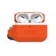 Urban Armor Gear Soft Touch Waterproof Silicone Hang Case - водо и удароустойчив силиконов калъф с карабинер за Apple Airpods Pro (оранжев) 8