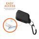 Urban Armor Gear Soft Touch Waterproof Silicone Hang Case - водо и удароустойчив силиконов калъф с карабинер за Apple Airpods Pro (черен) 4