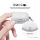 Elago Airpods Skinny Silicone Hang Case - тънък силиконов калъф с карабинер за Apple Airpods и Apple Airpods 2 with Wireless Charging Case (бял-фосфор)  5