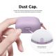 Elago Airpods Skinny Silicone Hang Case - тънък силиконов калъф с карабинер за Apple Airpods и Apple Airpods 2 with Wireless Charging Case (лилав)  4