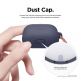 Elago Airpods Skinny Silicone Hang Case - тънък силиконов калъф с карабинер за Apple Airpods и Apple Airpods 2 with Wireless Charging Case (тъмносин)  4
