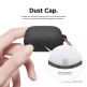 Elago Airpods Skinny Silicone Hang Case - тънък силиконов калъф с карабинер за Apple Airpods и Apple Airpods 2 with Wireless Charging Case (черен)  3