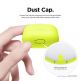 Elago Airpods Skinny Silicone Case - тънък силиконов калъф за Apple Airpods и Apple Airpods 2 with Wireless Charging Case (жълт-фосфор)  2