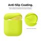 Elago Airpods Skinny Silicone Case - тънък силиконов калъф за Apple Airpods и Apple Airpods 2 with Wireless Charging Case (жълт-фосфор)  6