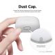 Elago Airpods Skinny Silicone Case - тънък силиконов калъф за Apple Airpods и Apple Airpods 2 with Wireless Charging Case (бял-фосфор)  3