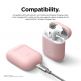 Elago Airpods Skinny Silicone Case - тънък силиконов калъф за Apple Airpods и Apple Airpods 2 with Wireless Charging Case (розов)  4