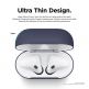 Elago Airpods Skinny Silicone Case - тънък силиконов калъф за Apple Airpods и Apple Airpods 2 with Wireless Charging Case (тъмносин)  1