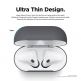 Elago Airpods Skinny Silicone Case - тънък силиконов калъф за Apple Airpods и Apple Airpods 2 with Wireless Charging Case (тъмносив)  1