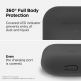 Elago Airpods Slim Basic Silicone Case - тънък силиконов калъф за Apple Airpods Pro (тъмносив) 2