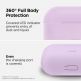 Elago Airpods Slim Basic Silicone Case - тънък силиконов калъф за Apple Airpods Pro (лилав) 3