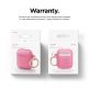 Elago Airpods TPU Hang Case - силиконов (TPU) калъф с карабинер за Apple Airpods и Apple Airpods 2 (розов-фосфор)  1