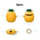 Elago Airpods Pineapple Design Silicone Case - силиконов калъф с карабинер за Apple Airpods и Apple Airpods 2 (оранжев) 7
