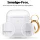 Elago Airpods TPU Hang Case - силиконов (TPU) калъф с карабинер за Apple Airpods и Apple Airpods 2 (прозрачен)  5