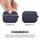 Elago Airpods Original Hang Silicone Case - силиконов калъф с карабинер за Apple Airpods Pro (тъмносин) 2