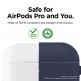 Elago Airpods Original Hang Silicone Case - силиконов калъф с карабинер за Apple Airpods Pro (тъмносин) 3