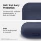 Elago Airpods Original Hang Silicone Case - силиконов калъф с карабинер за Apple Airpods Pro (тъмносин) 4