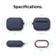 Elago Airpods Original Hang Silicone Case - силиконов калъф с карабинер за Apple Airpods Pro (тъмносин) 5