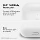 Elago Airpods Original Hang Silicone Case - силиконов калъф с карабинер за Apple Airpods Pro (бял-фосфор) 6