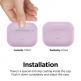 Elago Airpods Original Basic Silicone Case - силиконов калъф за Apple Airpods Pro (лилав) 4