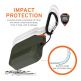Urban Armor Gear Soft Touch Waterproof Silicone Hang Case - водо и удароустойчив силиконов калъф с карабинер за Apple Airpods Pro (тъмнозелен) 2