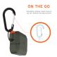 Urban Armor Gear Soft Touch Waterproof Silicone Hang Case - водо и удароустойчив силиконов калъф с карабинер за Apple Airpods Pro (тъмнозелен) 5