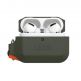 Urban Armor Gear Soft Touch Waterproof Silicone Hang Case - водо и удароустойчив силиконов калъф с карабинер за Apple Airpods Pro (тъмнозелен) 9