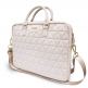 Guess Quilted Laptop Bag - луксозна дизайнерска чанта с дръжки и презрамка за преносими компютри до 15 инча (розово злато) 2
