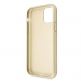 Guess Saffiano 4G Circle Logo Leather Hard Case - дизайнерски кожен кейс за iPhone 11 Pro (златист) 3