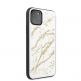 Guess Marble Glass Case - дизайнерски кейс с висока защита за iPhone 11 Pro Max (бял) 4