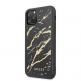 Guess Marble Glass Case - дизайнерски кейс с висока защита за iPhone 11 Pro Max (черен) 1