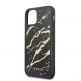 Guess Marble Glass Case - дизайнерски кейс с висока защита за iPhone 11 Pro Max (черен) 2