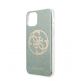 Guess Circle Glitter 4G Case - дизайнерски кейс с висока защита за iPhone 11 Pro (зелен) 4