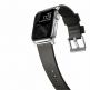 Nomad Active Strap Modern Leather - кожена (естествена кожа) каишка за Apple Watch 42мм, 44мм (кафяв-сребрист) 6