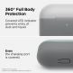 Elago Duo Hang Silicone Case - силиконов калъф с карабинер за Apple Airpods Pro (сив-светлосив) 3