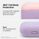 Elago Duo Hang Silicone Case - силиконов калъф с карабинер за Apple Airpods Pro (лилав-розов) 3