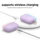 Elago Duo Hang Silicone Case - силиконов калъф с карабинер за Apple Airpods Pro (лилав-розов) 4