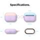 Elago Duo Hang Silicone Case - силиконов калъф с карабинер за Apple Airpods Pro (лилав-розов) 7