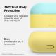 Elago Duo Hang Silicone Case - силиконов калъф с карабинер за Apple Airpods Pro (жълт-син) 3